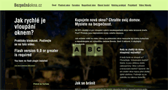 Desktop Screenshot of bezpecnaokna.cz