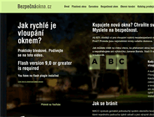 Tablet Screenshot of bezpecnaokna.cz